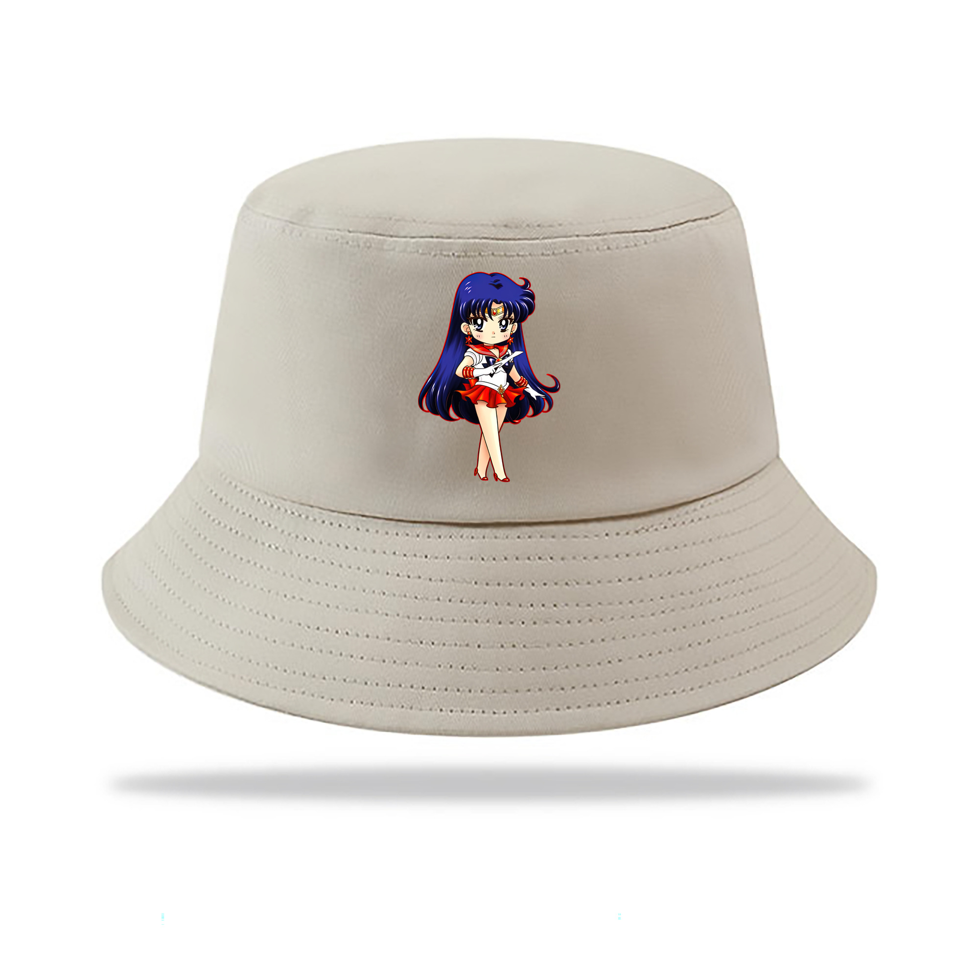 （画像用） 美少女戦士セーラームーン 火野レイ ひの レイ Sailor Moon Hino Rei （セーラーマーズ,Sailor Mars） アウトドア日除けバケットハット